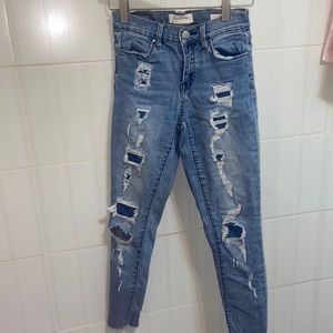pacsun high rise ripped jeggings